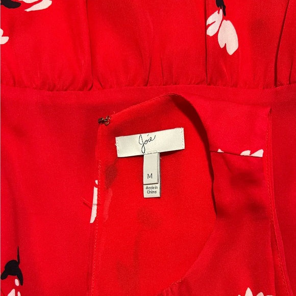 NWOT Joie Sleeveless Red Silk Blouse Sz M - Picture 9 of 9